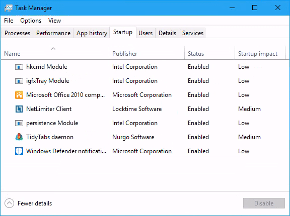 Task Manager Startup tab - How To Find out Windows Startup Programs in PowerShell