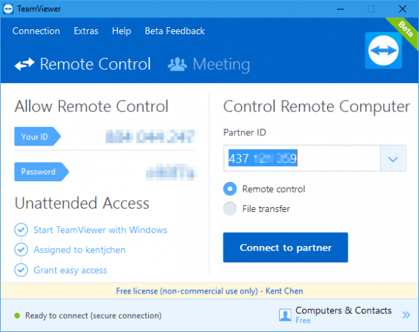 TeamViewer 2016 11 19 23 05 04 600x476 - 3 Free Tools to Remote Access Your Home PC without Changing Firewall Settings