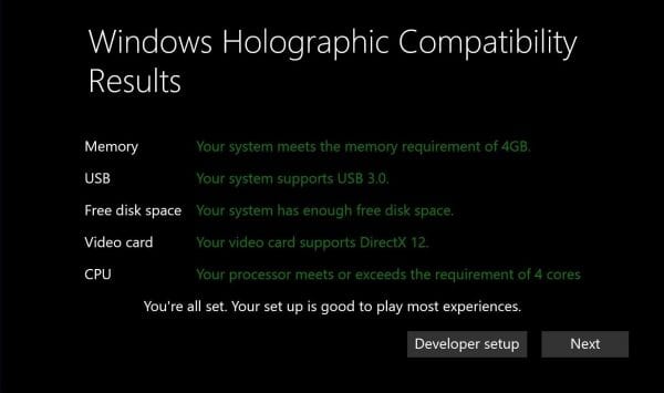 holographic 600x355 - The Minimum PC Specs Required for Windows 10 VR Headsets