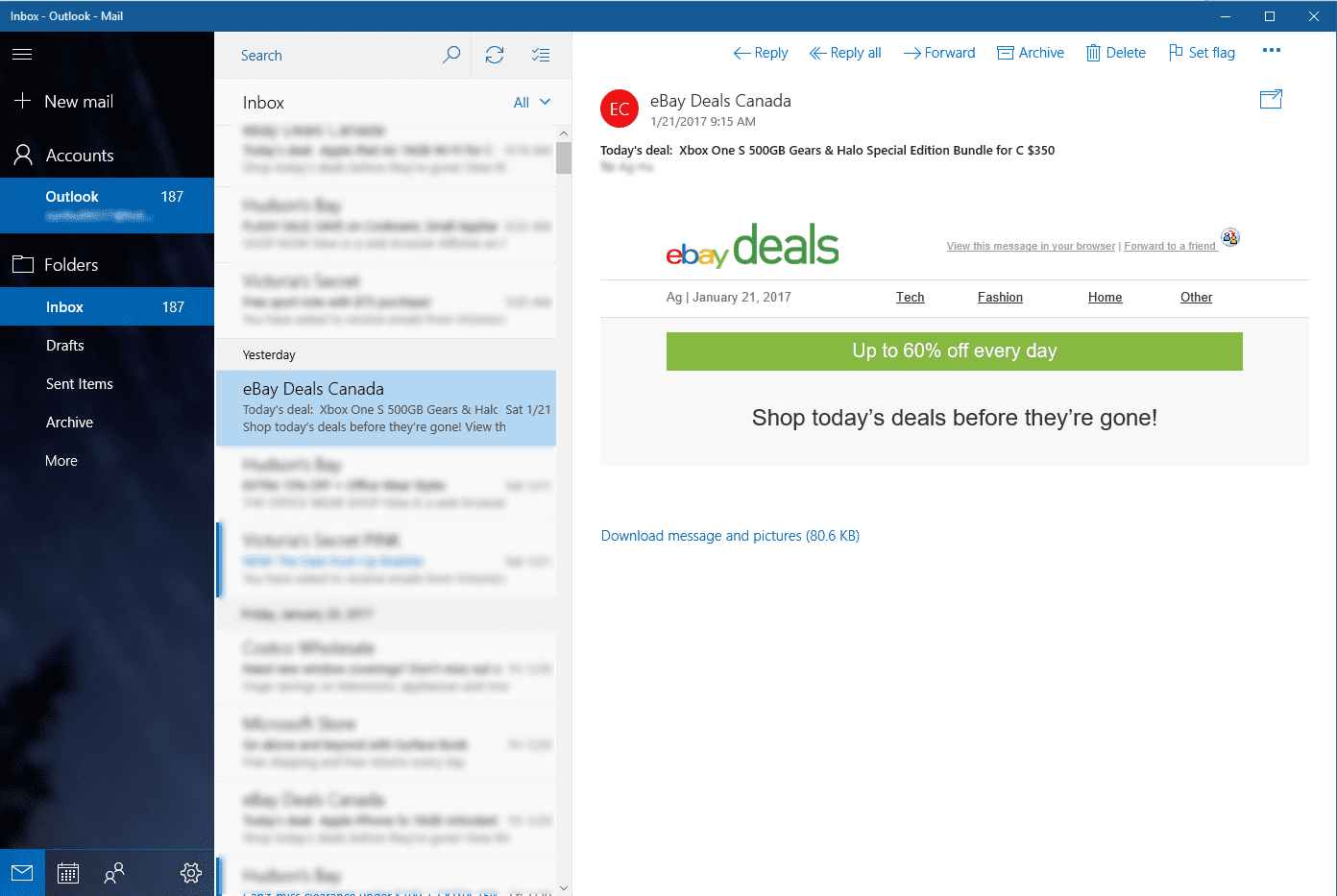 email download for windows 10