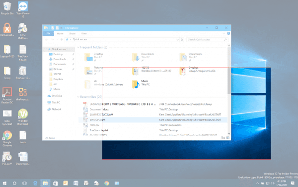 Windows 10 take region screenshot 600x376 - How To Capture a Region of Your Screen Natively in Windows 10