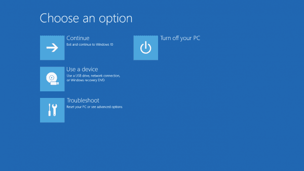 Windows 10 Advanced Boot Option 600x337 - Windows 10 Tip: How To Get Access to the Advanced Boot Options Menu