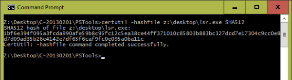 Command Prompt certutil 600x165 - 5 Ways to Generate and Verify MD5 SHA Checksum of Any File in Windows 10
