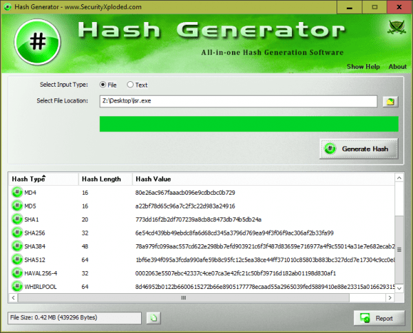 Hash Generator www.SecurityXploded.com  600x484 - 5 Ways to Generate and Verify MD5 SHA Checksum of Any File in Windows 10