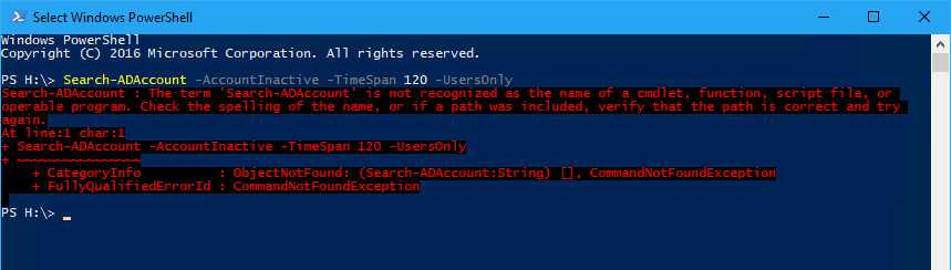 Run PowerShell cmdlet not installed - How To Install PowerShell Active Directory Module on Windows 10