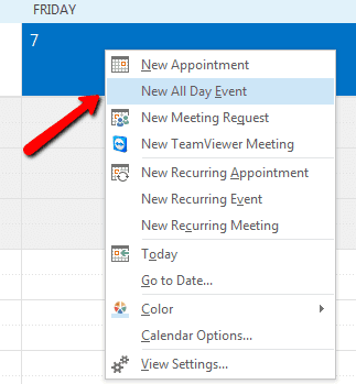 2017 06 08 1732 - How To Create Outlook Out-of-Office Calendar Event Block
