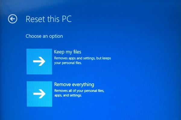 IMG 3006 600x400 - How To Bypass "we can't reset your PC while it's running on battery power"