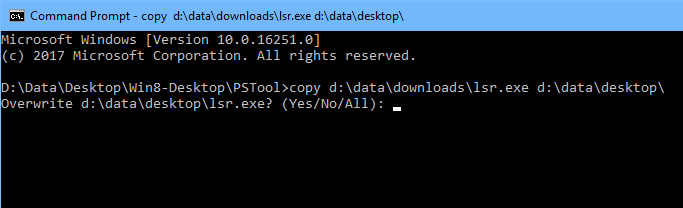 copy to bypass - Windows Tip: How To Copy Files without Overwriting Them in Command Line
