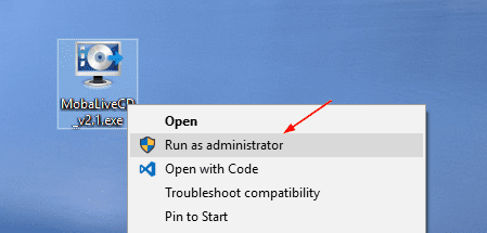 MobaLiveCD run as administrator - How To Check If A ISO File or USB Flash Drive is Bootable in Windows 10
