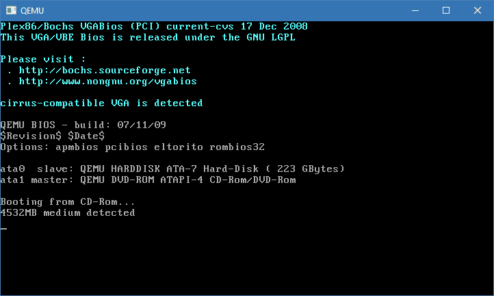 QEMU 2017 08 21 22 13 19 - How To Check If A ISO File or USB Flash Drive is Bootable in Windows 10
