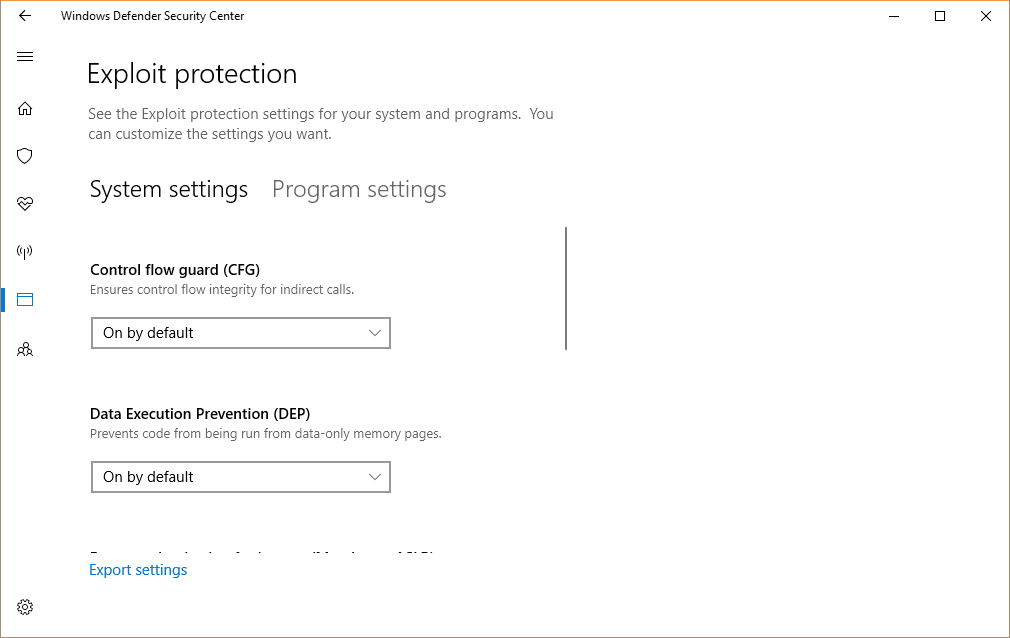 Windows Defender Security Center 2017 08 15 00 09 04 - Windows 10 New Feature: Windows Defender Exploit Guard