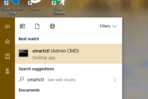 Start menu smartctl - How To Tell If It is the SSD Drive that Runs my Windows 10