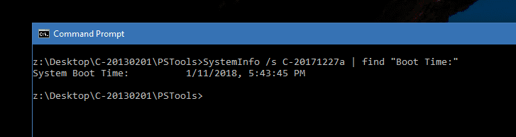 Command Prompt SystemInfo remote - 3 Ways to Find Out the Uptime from A Remote Windows Computer