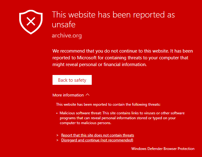 Reported Unsafe Website  Navigation Blocked 2018 04 21 23 48 26 - Windows Defender Browser Protection for Chrome