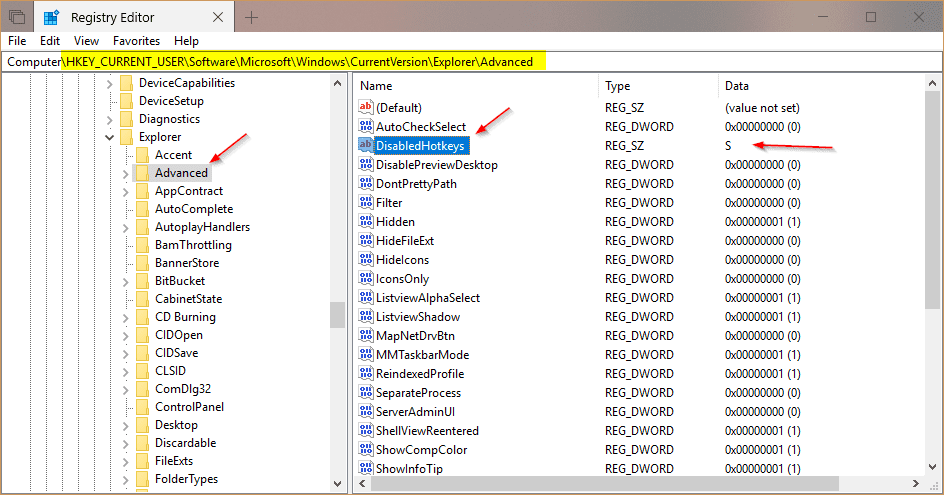 image 13 - How To Disable Any Specific Win Keyboard Shortcut in Windows