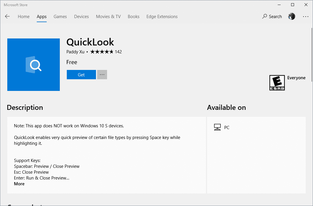 image 3 - Bring Mac's QuickLook Feature to Windows 10