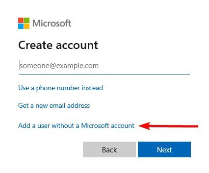 Add user without a microsoft account - An Error Occurred While Attempting to Create the Directory on Windows 11: Fixed