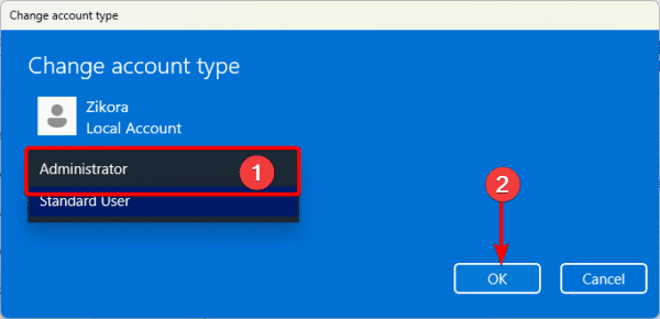 Admin account 600x290 - Best Fixes When the Taskbar is Not Working in Windows 11