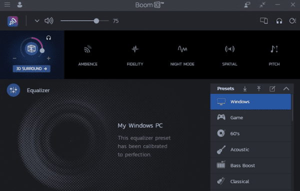 Boom 3D 600x383 - Improve Your PC Audio With the Best Audio Boosters for Windows 11