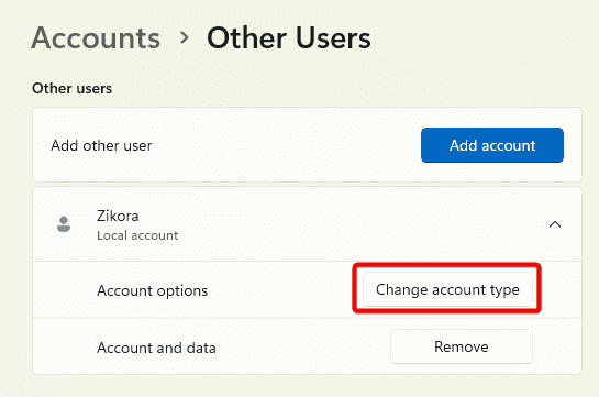 Change account type - You Don’t Currently Have Permission to Access This Folder: Fixed