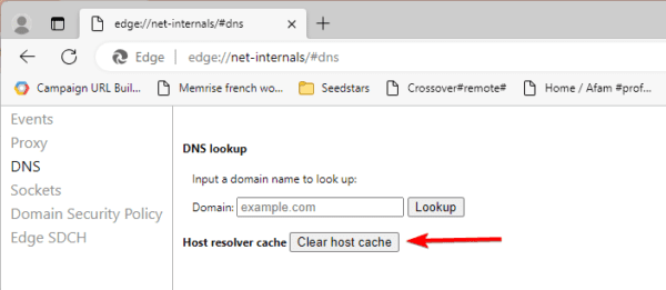Clear edge host cache 600x261 - What Is DNS Cache on Windows and How Do I Flush It?