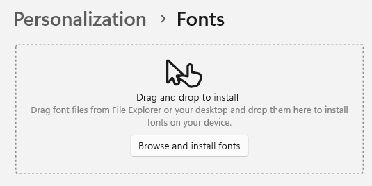 Drag and drop to install - How to Install, Manage and Use Windows 11 Fonts
