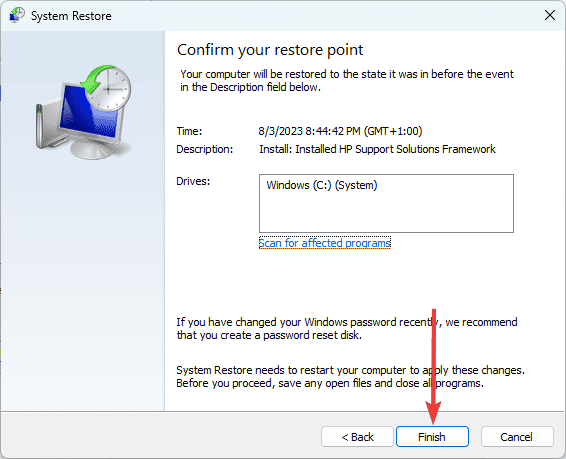 Finish - Top Fixes for System Thread Exception Not Handled BSOD on Windows 11