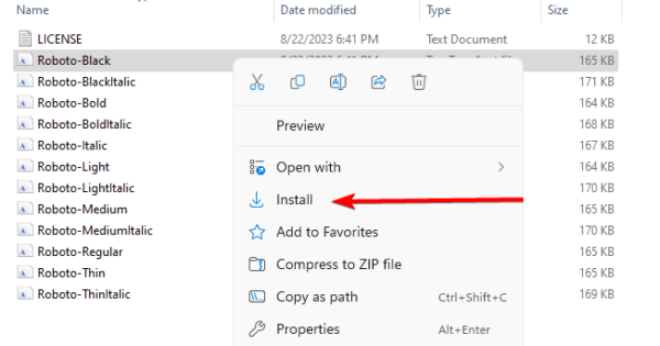 Installing a font 600x315 - How to Install, Manage and Use Windows 11 Fonts