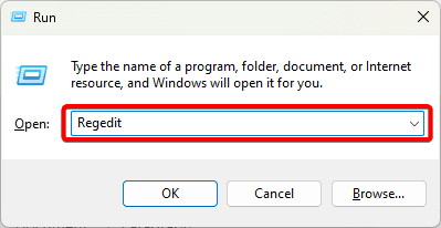 Launching the registry editor - What Is DNS Cache on Windows and How Do I Flush It?