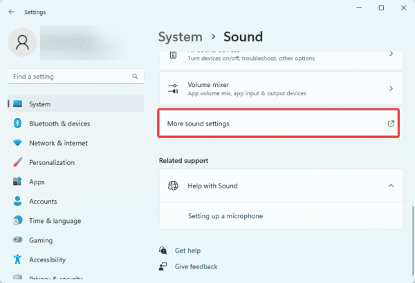 More sound settings 600x410 - Top Fixes if You Can’t Switch Between Headphones and Speakers Automatically in Windows 11
