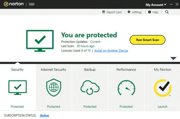 Norton 600x397 - Best Free and Paid Antivirus Software for Windows 11