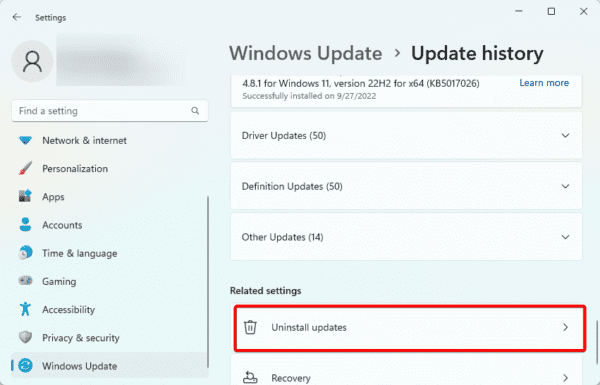 Uninstall updates 600x385 - Top Ways to Fix Your PIN Is No Longer Available on Windows 11
