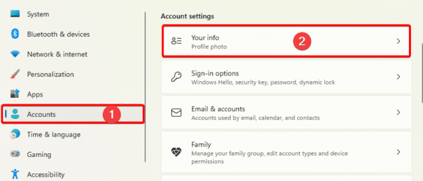 Your info 600x257 - Best Ways to Change and Manage Your Account Name on Windows 11