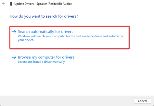 auto search 1 600x414 - Top Fixes if You Can’t Switch Between Headphones and Speakers Automatically in Windows 11