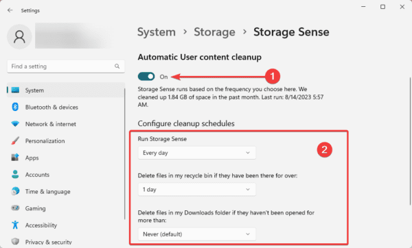 auto storage 600x362 - How to Perform Disk Cleanup in Windows 11