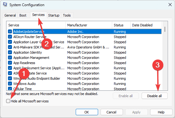 clean boot - Top Fixes When the Cursor Keeps Moving to the Left When Typing on Windows 11