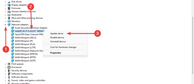 wifi driver windows 11 not working