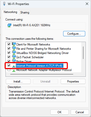 opening IPV4 Settings - DHCP is Not Enabled for Wi-Fi on Windows 11: Top Fixes