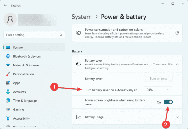 saver 600x410 - Best Settings to Improve Windows 11 Battery Life