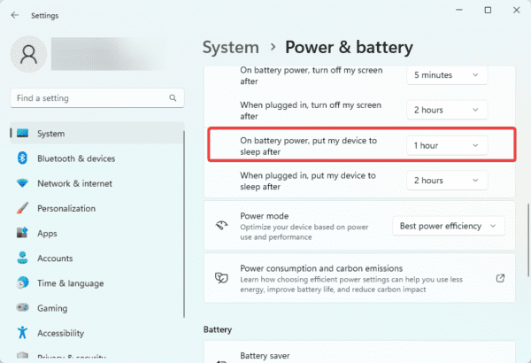sleep 1 600x410 - Best Settings to Improve Windows 11 Battery Life