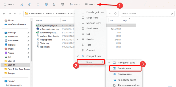 Add tag via the details pane 600x298 - All Possible Ways to Add Tags to Files on Windows 11