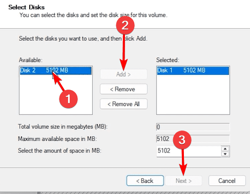 Adding a disk - Best Ways to Create a Mirror Volume on Windows 11