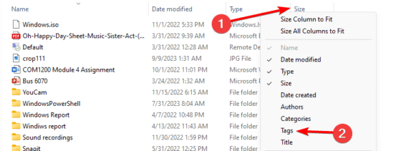 Adding the tab column 600x221 - All Possible Ways to Add Tags to Files on Windows 11