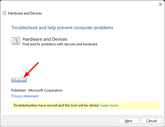 Advanced troublseshooter - Top Fixes When the Cursor Keeps Moving to the Left When Typing on Windows 11