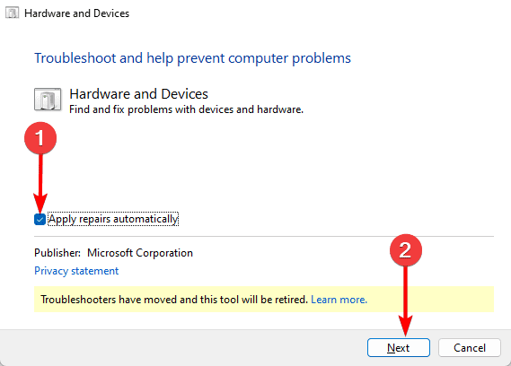 Apply repairs - exFAT Drive Not Showing or Recognized in Windows 11: Top Fixes