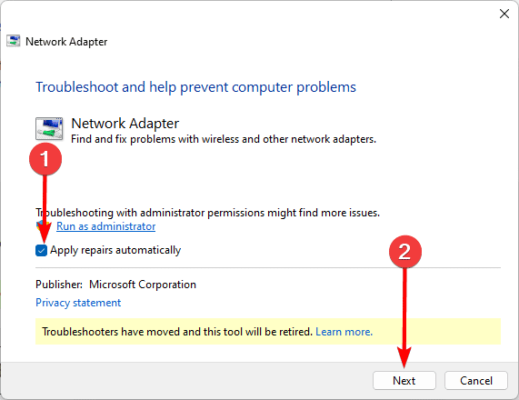 Auto apply fixes - FIXED: Default Gateway Is Not Available on Windows