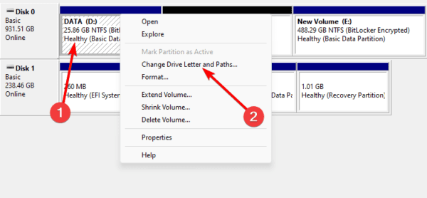 Change drive letter 600x278 - exFAT Drive Not Showing or Recognized in Windows 11: Top Fixes
