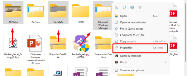 Open properties 600x243 - Top Ways to Show the Size of a Folder on Windows 11