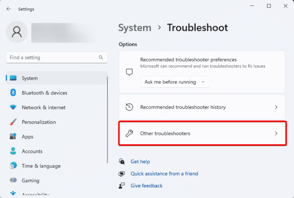 Other troubleshooters 2 600x403 - FIXED: Default Gateway Is Not Available on Windows