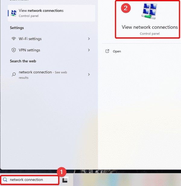 View network connections 600x617 - Top Fixes When the Cellular Option is Missing on Windows 11